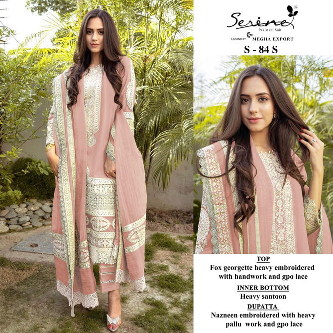 S 84 R To U By Serine Georgette Pakistani Suits Catalog